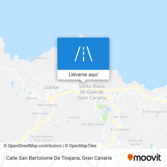 Mapa Calle San Bartolomé De Tirajana