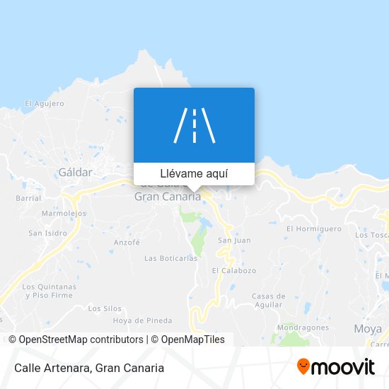 Mapa Calle Artenara