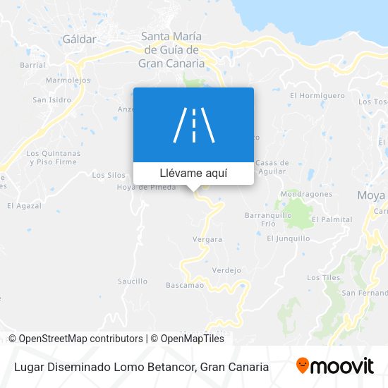 Mapa Lugar Diseminado Lomo Betancor
