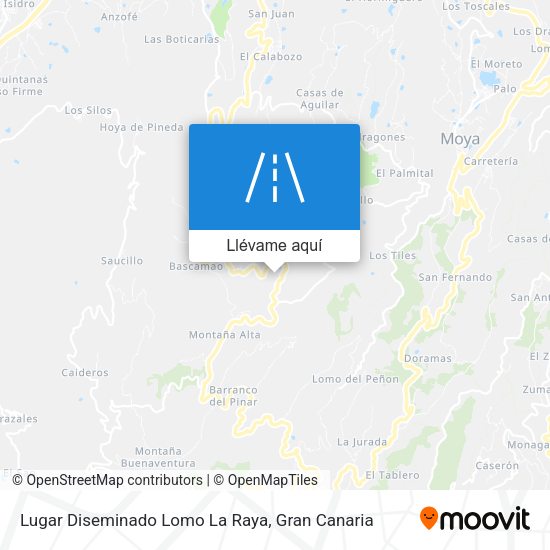 Mapa Lugar Diseminado Lomo La Raya