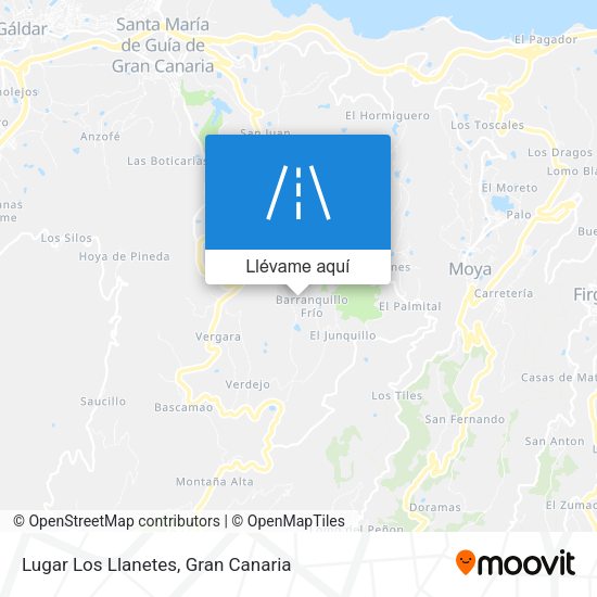 Mapa Lugar Los Llanetes