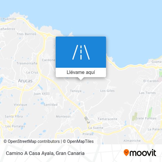 Mapa Camino A Casa Ayala