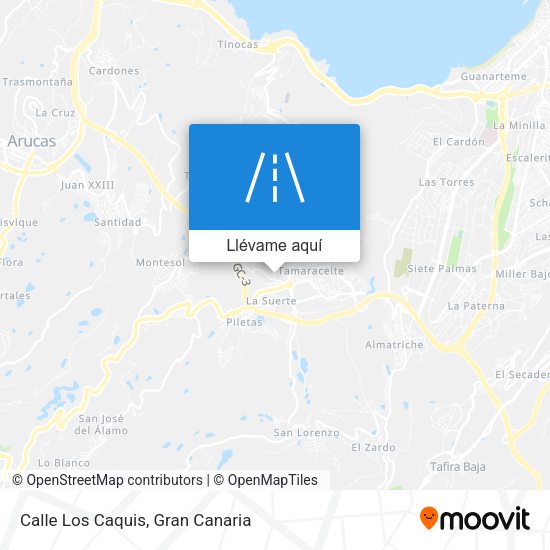Mapa Calle Los Caquis