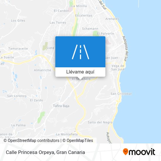 Mapa Calle Princesa Orpeya