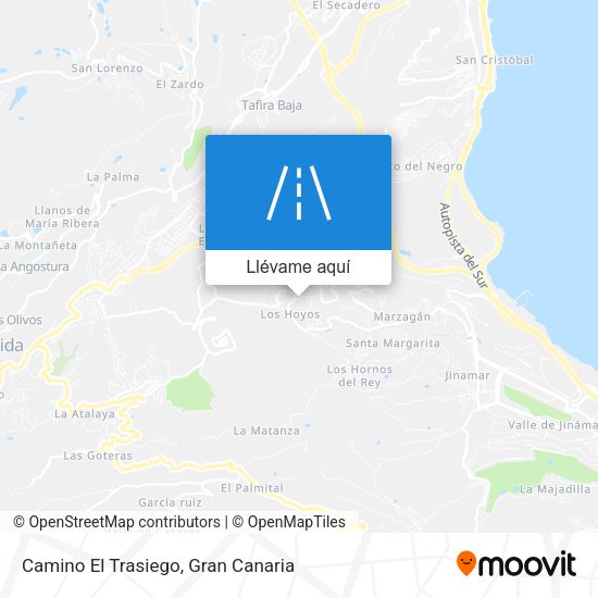 Mapa Camino El Trasiego