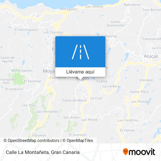 Mapa Calle La Montañeta