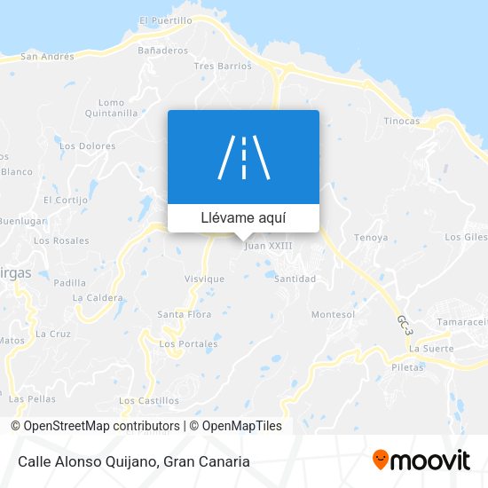 Mapa Calle Alonso Quijano