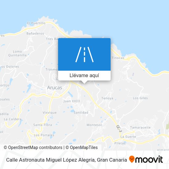 Mapa Calle Astronauta Miguel López Alegría