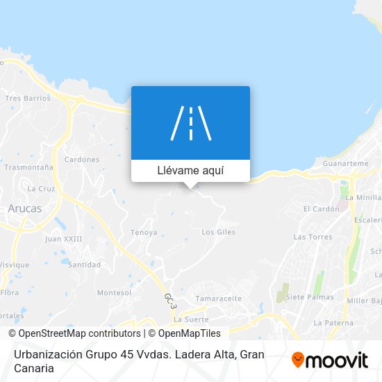 Mapa Urbanización Grupo 45 Vvdas. Ladera Alta