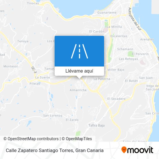 Mapa Calle Zapatero Santiago Torres