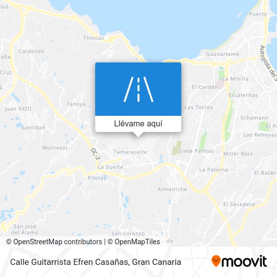 Mapa Calle Guitarrista Efren Casañas