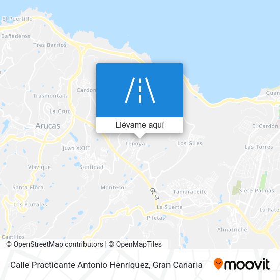 Mapa Calle Practicante Antonio Henríquez
