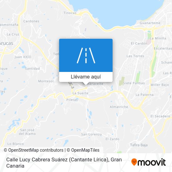 Mapa Calle Lucy Cabrera Suárez (Cantante Lírica)