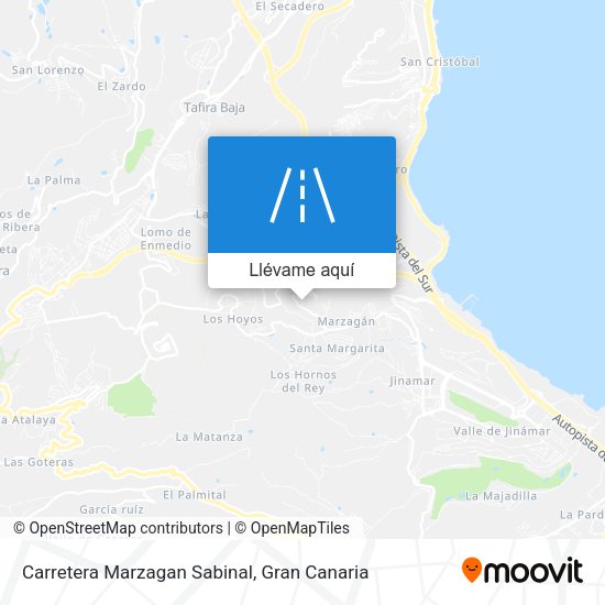 Mapa Carretera Marzagan Sabinal
