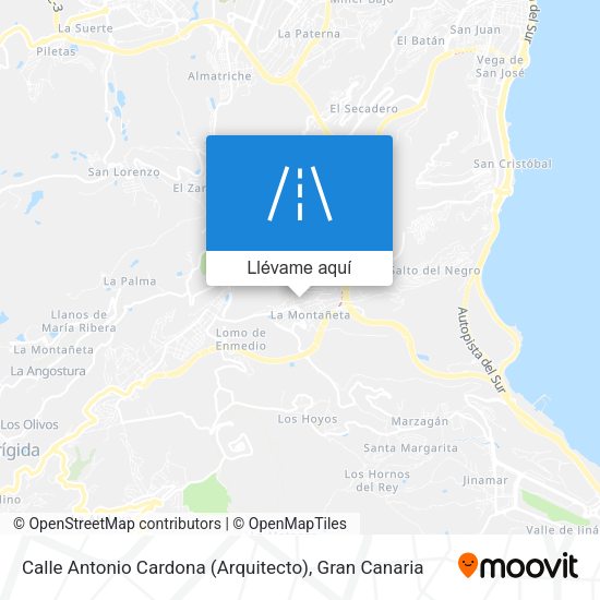 Mapa Calle Antonio Cardona (Arquitecto)