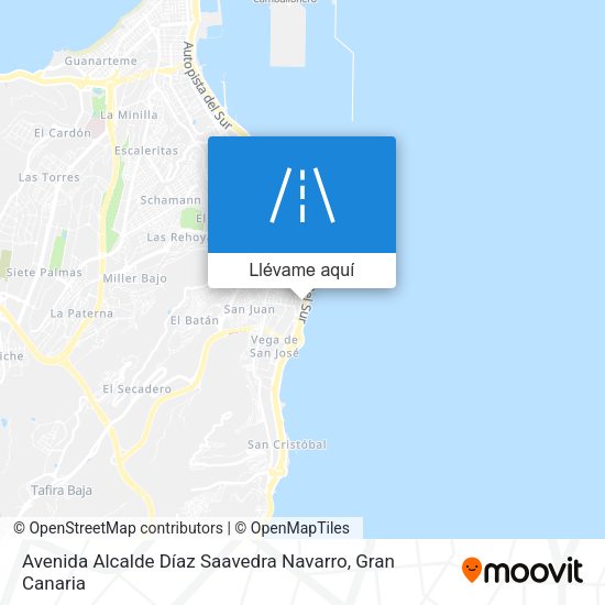 Mapa Avenida Alcalde Díaz Saavedra Navarro