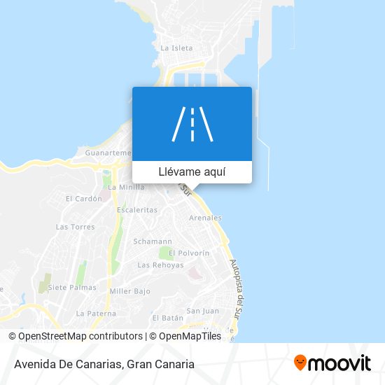 Mapa Avenida De Canarias