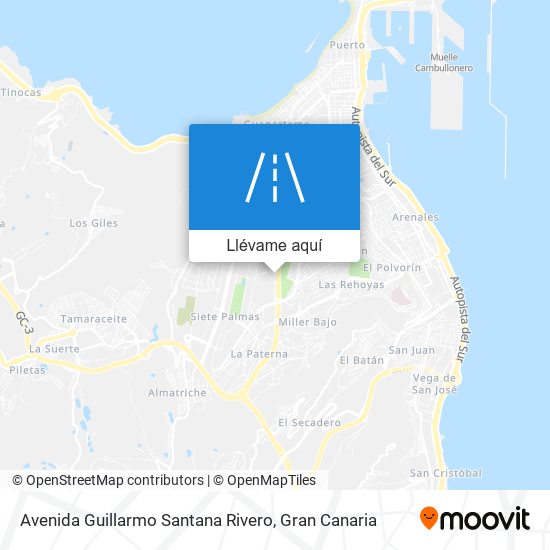 Mapa Avenida Guillarmo Santana Rivero