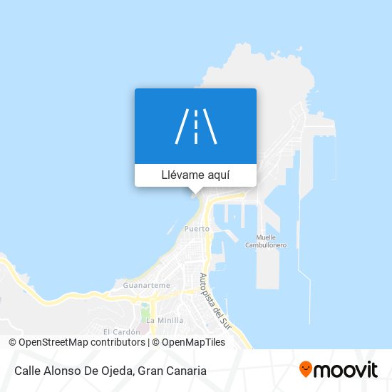 Mapa Calle Alonso De Ojeda