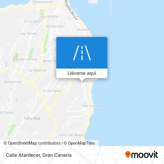 Mapa Calle Atardecer
