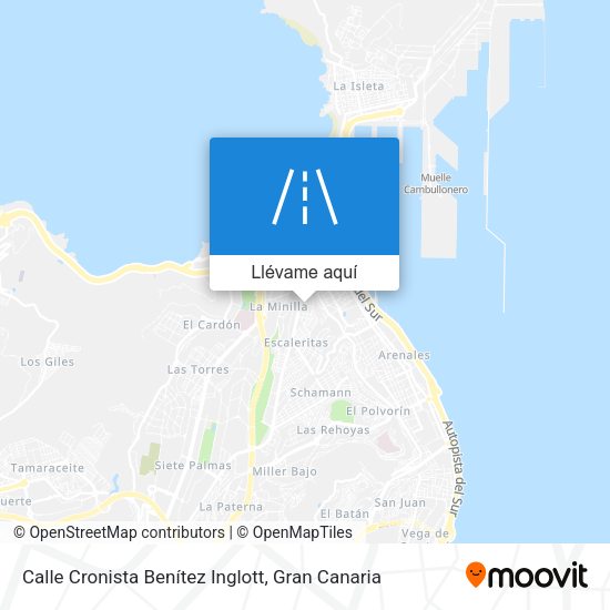 Mapa Calle Cronista Benítez Inglott