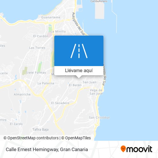 Mapa Calle Ernest Hemingway