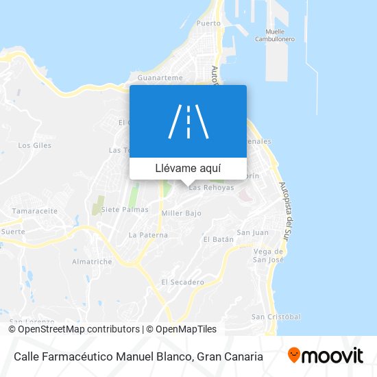 Mapa Calle Farmacéutico Manuel Blanco