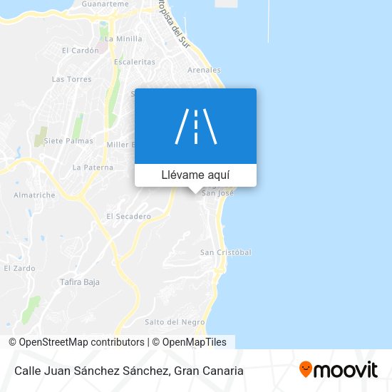 Mapa Calle Juan Sánchez Sánchez