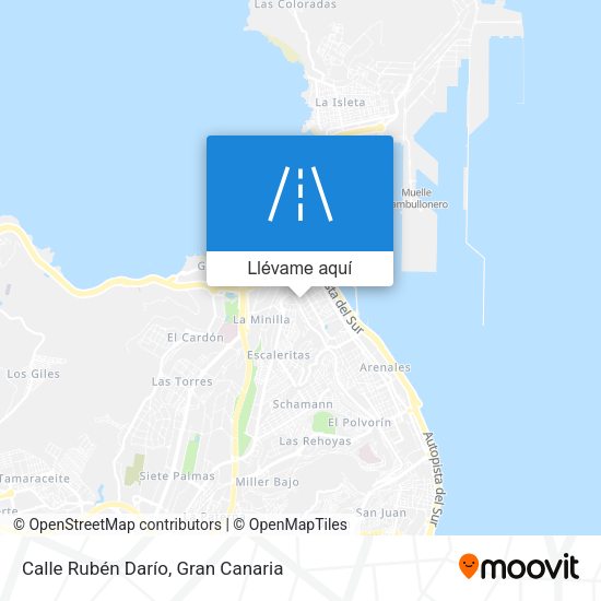 Mapa Calle Rubén Darío