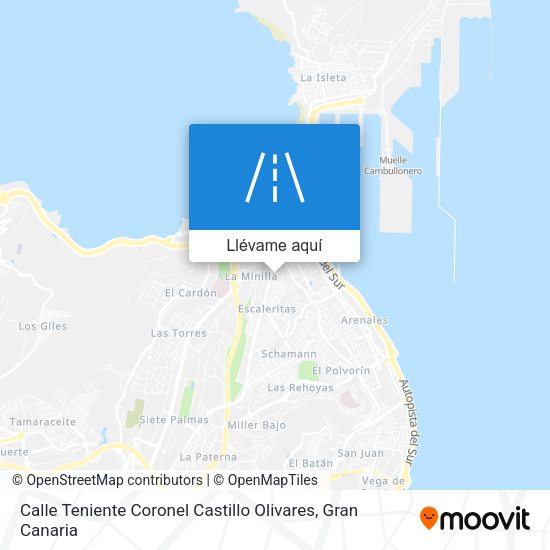 Mapa Calle Teniente Coronel Castillo Olivares