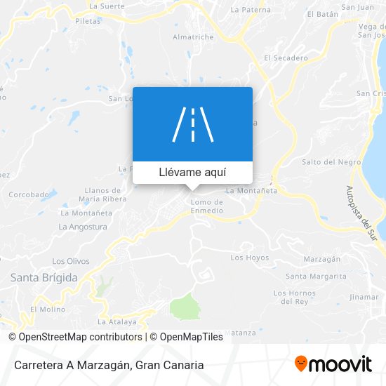 Mapa Carretera A Marzagán