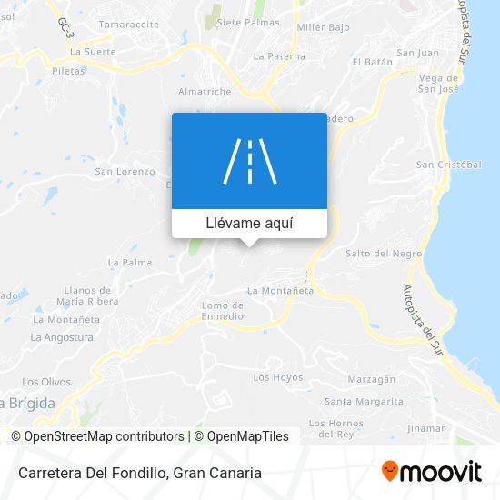 Mapa Carretera Del Fondillo