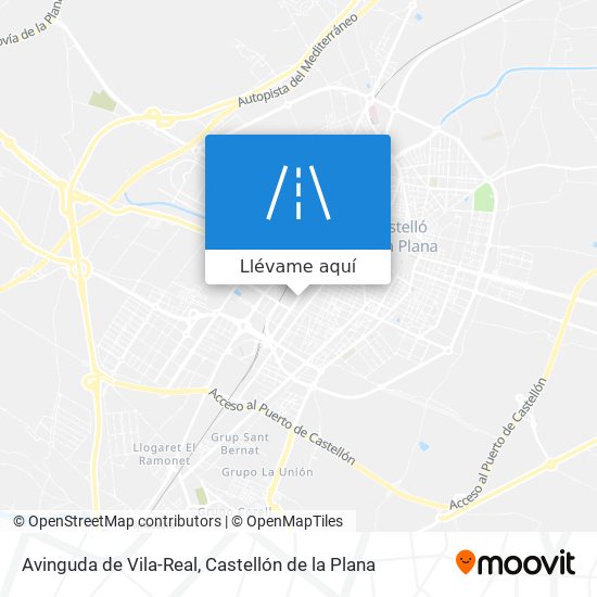 Mapa Avinguda de Vila-Real