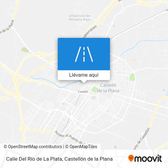 Mapa Calle Del Río de La Plata