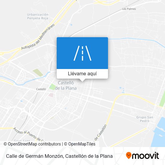 Mapa Calle de Germán Monzón