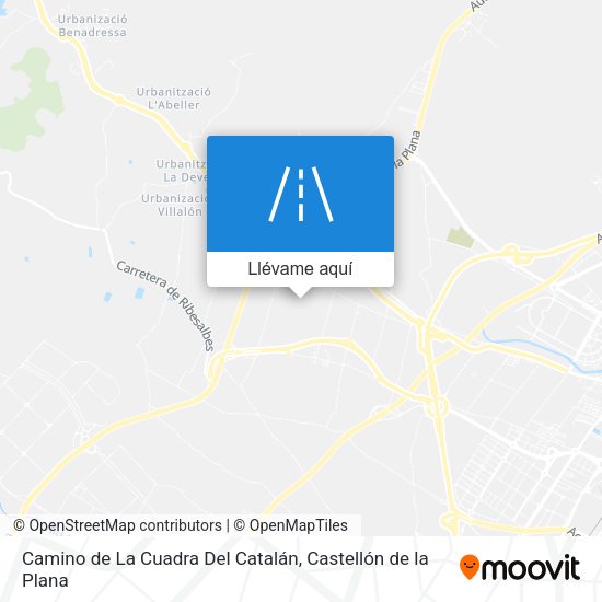 Mapa Camino de La Cuadra Del Catalán