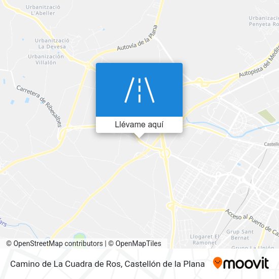 Mapa Camino de La Cuadra de Ros