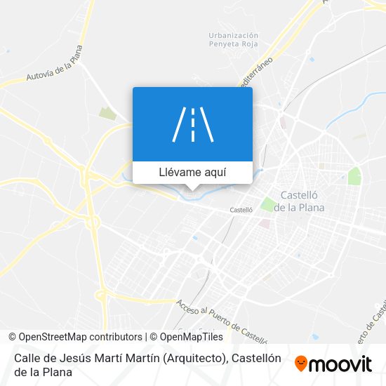 Mapa Calle de Jesús Martí Martín (Arquitecto)