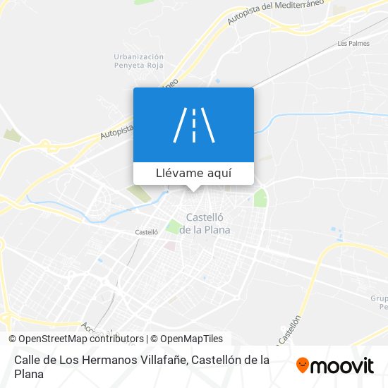 Mapa Calle de Los Hermanos Villafañe