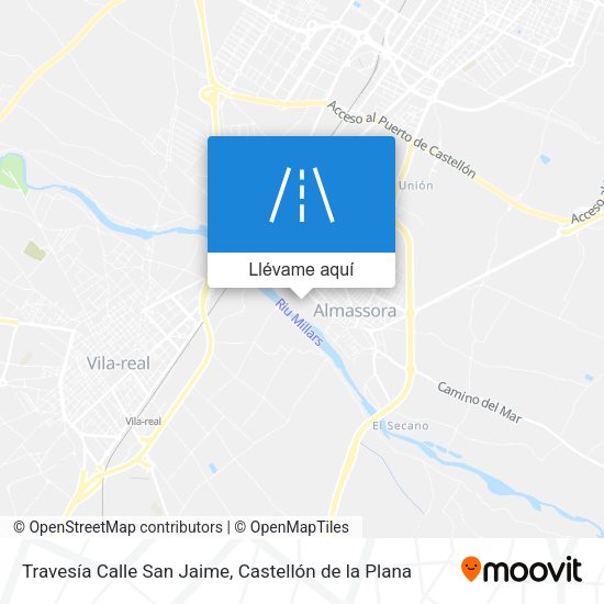 Mapa Travesía Calle San Jaime