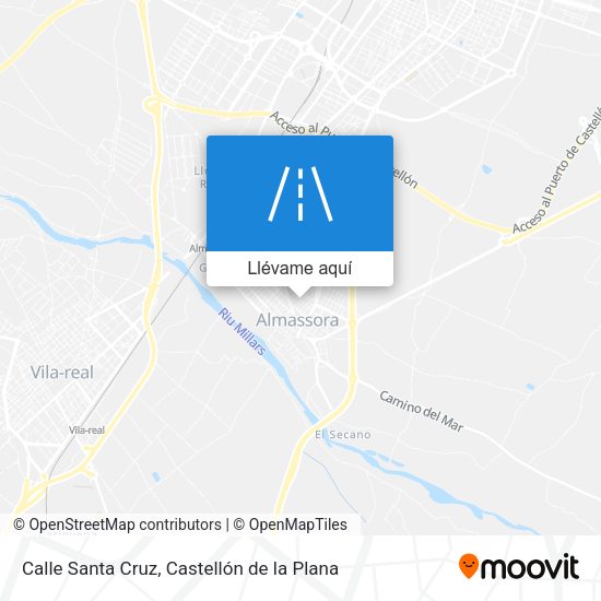 Mapa Calle Santa Cruz