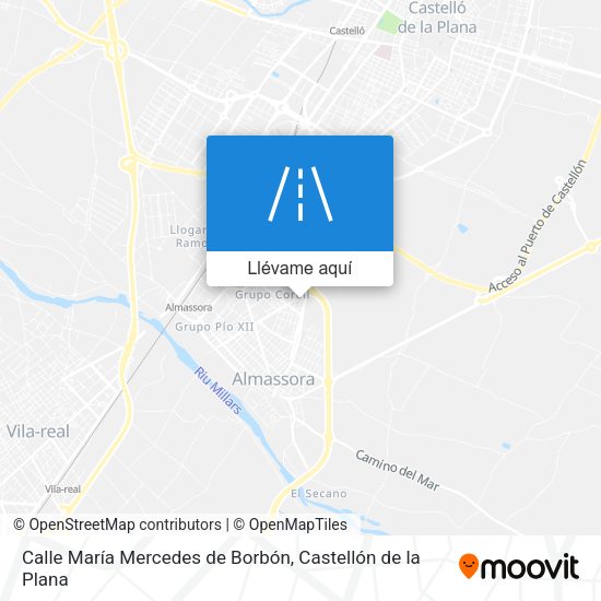 Mapa Calle María Mercedes de Borbón