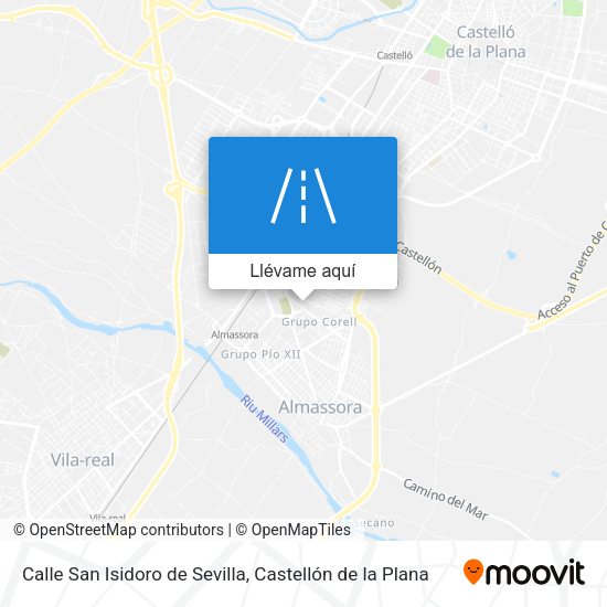 Mapa Calle San Isidoro de Sevilla
