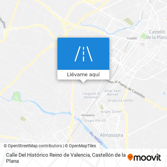 Mapa Calle Del Histórico Reino de Valencia