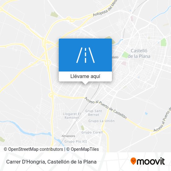 Mapa Carrer D'Hongria