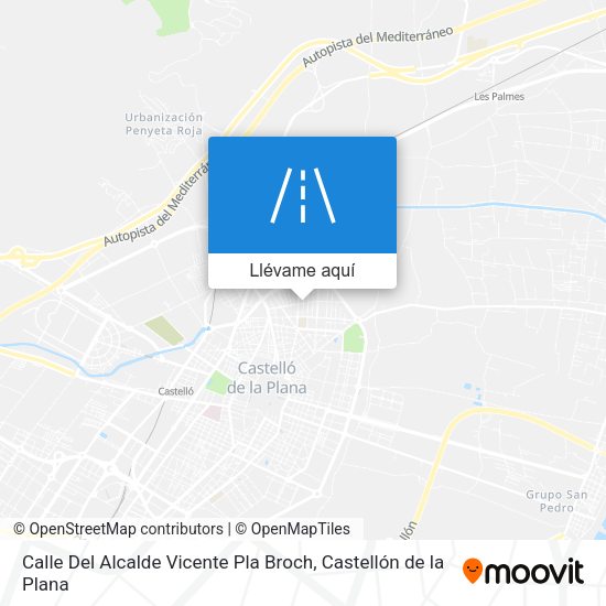 Mapa Calle Del Alcalde Vicente Pla Broch