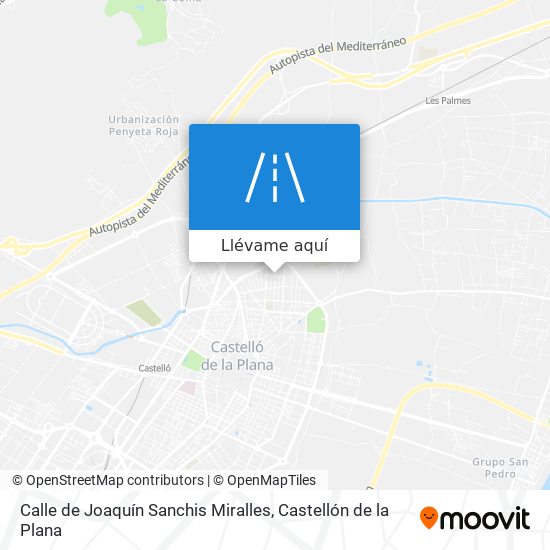 Mapa Calle de Joaquín Sanchis Miralles
