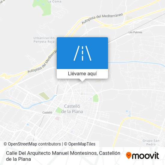 Mapa Calle Del Arquitecto Manuel Montesinos