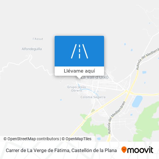 Mapa Carrer de La Verge de Fàtima