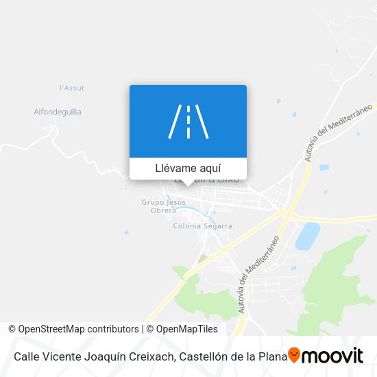 Mapa Calle Vicente Joaquín Creixach